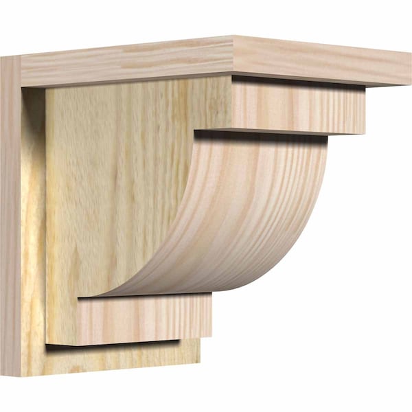 Ekena Millwork Alpine Rough Sawn Corbel w/Backplate, Douglas Fir, 8"W x 10"D x 10"H COR08X10X10ALP01RDF - main